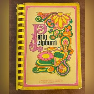 VTG 1970s Party Potpourri Cookbook Junior League Memphis Spiral (1980 Edition)